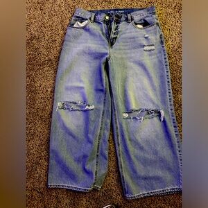 Worn once wide leg old navy jeans, BRAND NEW